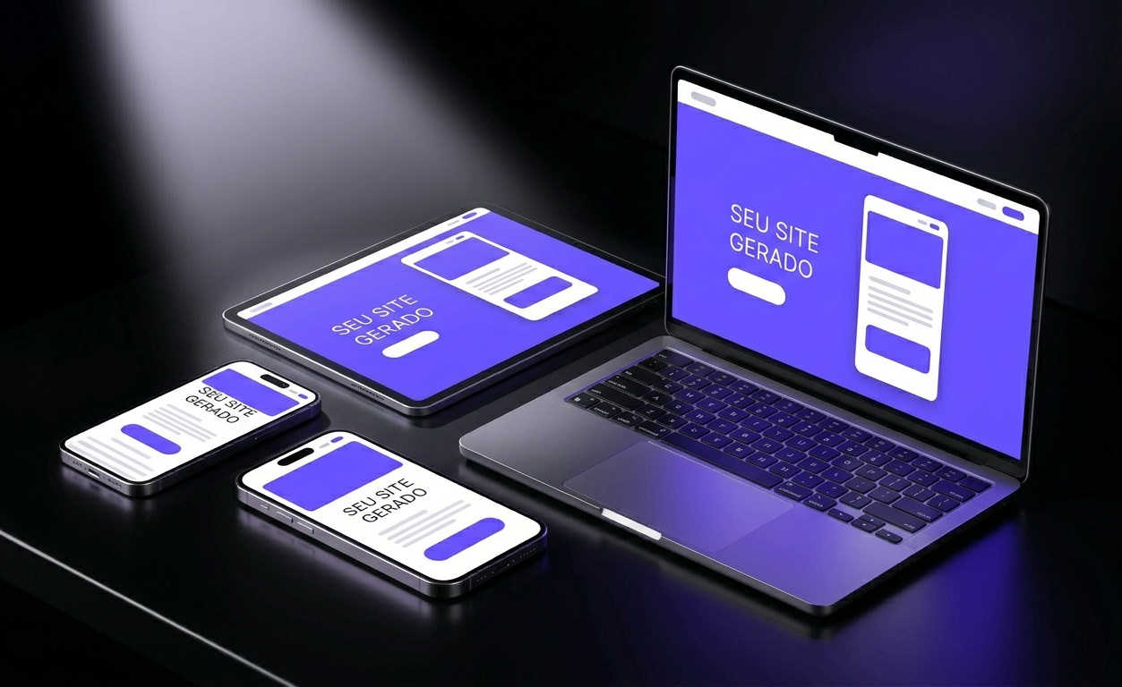 Site responsivo em múltiplos dispositivos